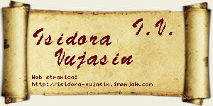 Isidora Vujasin vizit kartica